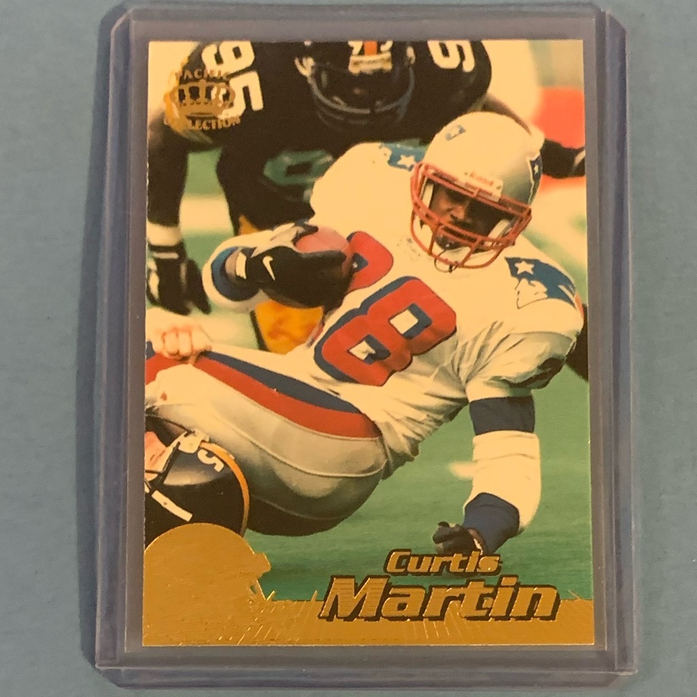 Curtis Martin #256 1996 Pacific Crown Collection Footbal Card